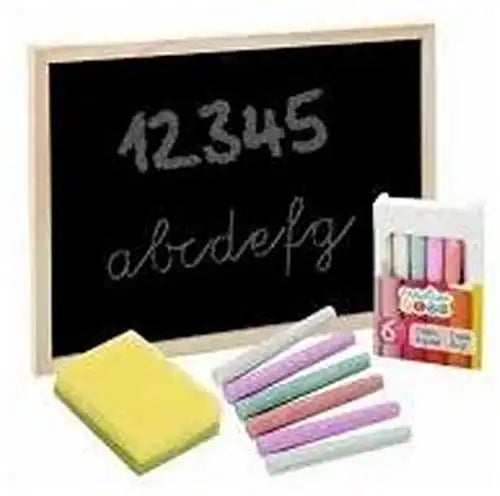 8711252168203 – Creative Kids Tableau noir avec accessoires 14 pièces 29x21cm