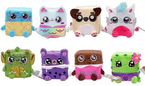 8056379175933 – Colis de 8 pcs : Cubeez Peluche assortie 10 cm – Grossiste jouet peluche