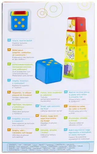 887961037807 – Colis de 1 pc : Fisher-Price Stack &amp; Explore Blocks Cubes empilables colorés – Grossiste Fisher-Price