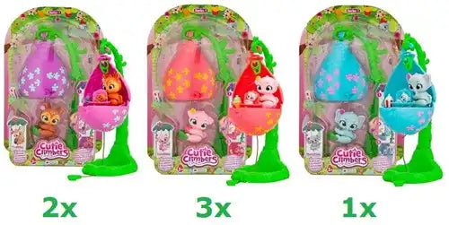 8421134909069 – Lot revendeur de 6 pcs – Vente en gros Cutie Climbers Family Pack 15x22cm assorti