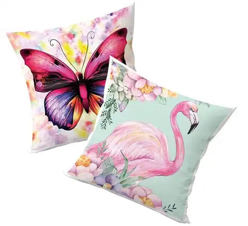 8714627006827 – Colis de 12 pcs : Diamond Painting Housse de coussin 40x40 cm (DIY) 6 assortis – Grossiste Loisirs Créatifs
