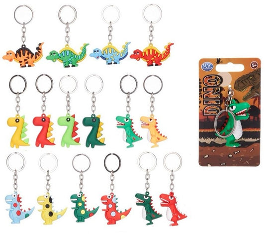 Dino Porte-clés 3D 16 assortis 5cm