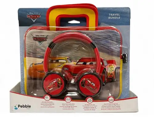 4039621916625 – Disney Cars Pebble Gear Travel Bundle Housse de Transport + Écouteurs
