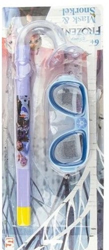 5055114319680 Disney Frozen II Masque et Tuba Enfant Elsa Anna 17x41cm Piscine Été