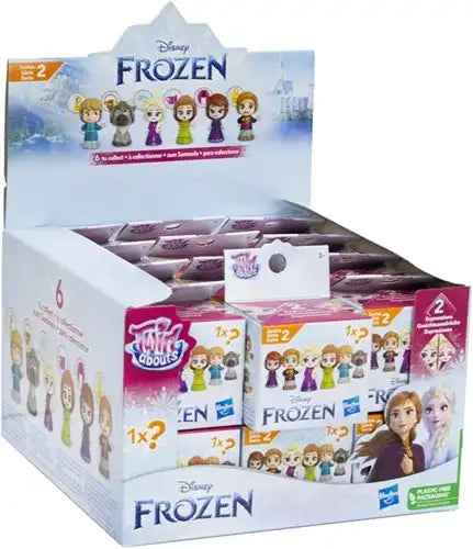 5010993875887 – Lot revendeur de 24 pcs Disney Frozen II Twirl Abouts in blindbag 6x7,5cm – Vente en gros figurines assorties
