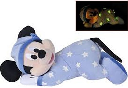dispo Simcha.fr 5400868016727 Disney Mickey peluche phosphorescente 30cm
