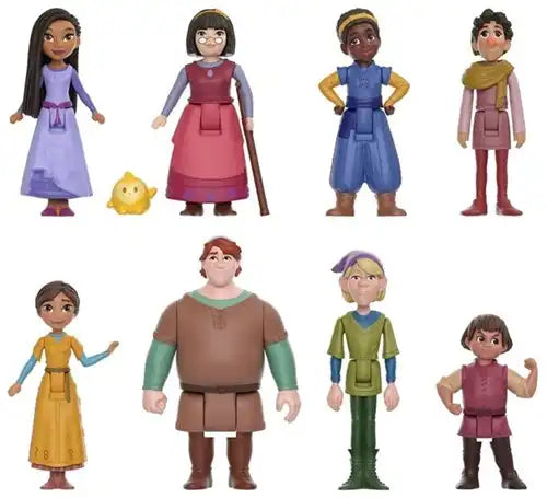 194735169993 – Disney Wish The Teens Pack 25x30,5cm – Coffret de 9 figurines officielles Mattel