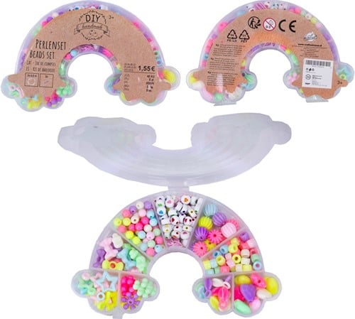 78653007121000000155 DIY Kit Perles Arc-en-Ciel 14,5cm Création Bijoux Enfant