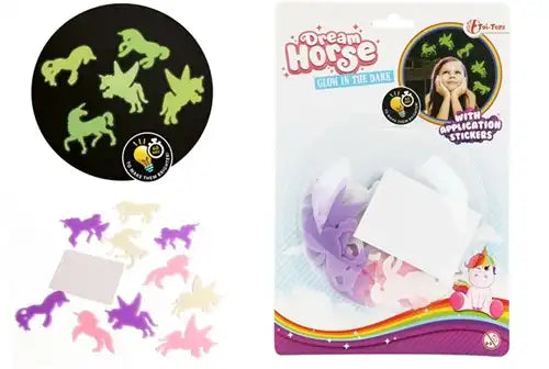 DREAM HORSE Autocollants phosphorescents - licorne