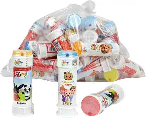 9771590796000 lot de 36 Dulcop Cocomelon / Bing / Bellenblaas 60 ml assortis – Grossiste bulles de savon Dulcop