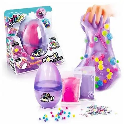 3555801360411 – Lot revendeur de 6 pcs Fidget! Slime Mix'in Slijmset en Œuf avec accessoires 17x18cm – Vente en gros