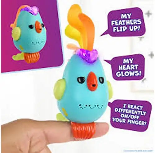 771171131311 – Colis de 4 pcs Fingerlings Oiseaux interactifs 2 assortis 12x20 cm – Vente en gros Fingerlings – Grossiste jouets électroniques et interactifs