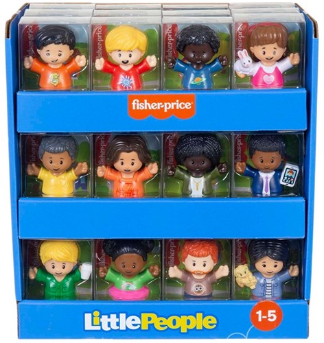 lot de 36 pcs : Fisher Price Little People 6x9cm assortis in display 	Fisher Price