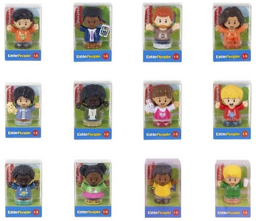 lot de 36 pcs : Fisher Price Little People 6x9cm assortis in display 	Fisher Price