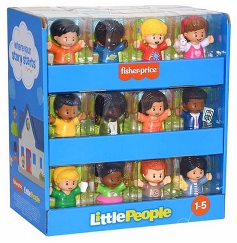 lot de 36 pcs : Fisher Price Little People 6x9cm assortis in display 	Fisher Price