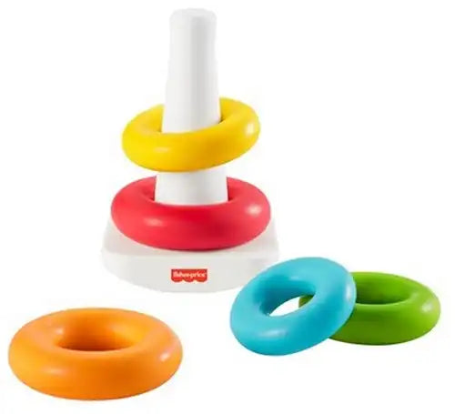 887961902242 – Colis de 1 pc : Fisher-Price Rock-a-Stack Pyramide d’anneaux colorés 12x20 cm – Grossiste Fisher-Price