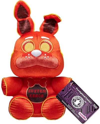 889698596992 | Five Nights at Freddy's Peluche System Error Bonnie 18cm – Funko – Édition Officielle Glitchtrap