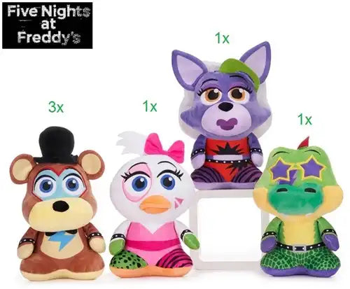 5038104053146 – Five Nights at Freddy’s Security Breach peluches 28 cm (lot de 6 assortis) – officiels