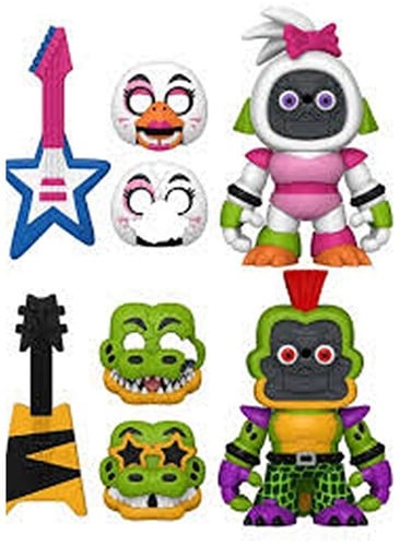 889698708180 | Five Nights at Freddy's Snaps! Glamrock Chica & Montgomery Gator 2-Pack 15,5x27,5cm – Funko – Figurines Officielles