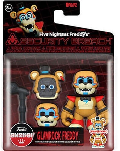 889698708197 | Five Nights at Freddy's Snaps! Glamrock Freddy Fazbear 15x21cm – Funko – Figurine Officielle