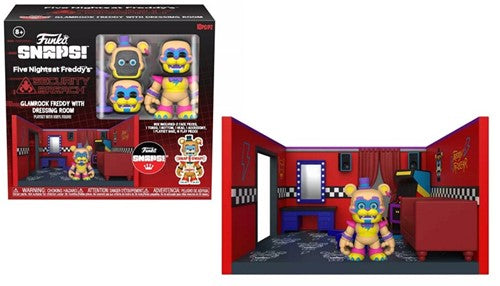 889698708210 | Five Nights at Freddy's Snaps! Glamrock Freddy avec Dressing Room 21x23cm – Figurine de Collection Funko