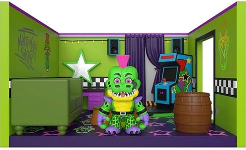 889698708227 | Five Nights at Freddy's Snaps! Montgomery Gator avec Dressing Room 21x23cm – Funko – Figurine de Collection