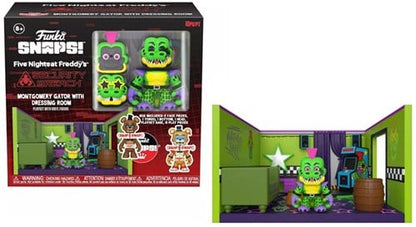889698708227 | Five Nights at Freddy's Snaps! Montgomery Gator avec Dressing Room 21x23cm – Funko – Figurine de Collection