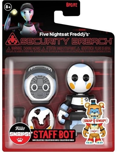 889698711838 | Five Nights at Freddy's Snaps! Security Staff Bot 15x21cm – Funko – Figurine Officielle FNaF