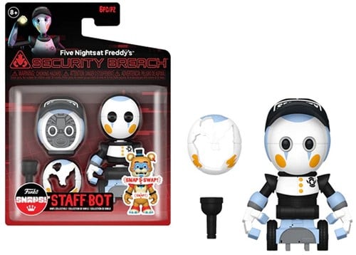 889698711838 | Five Nights at Freddy's Snaps! Security Staff Bot 15x21cm – Funko – Figurine Officielle FNaF