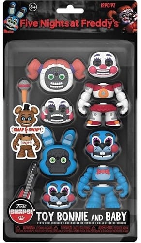 889698649254 | Five Nights at Freddy's Snaps! Toy Bonnie & Baby 2-Pack 15,5x27,5cm – Funko – Figurines Officielles FNaF