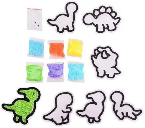 8711866281800 – Colis de 6 pcs : Foam Sticker Crée ton propre dinosaure 22,5x18,5 cm – Grossiste Foam Sticker