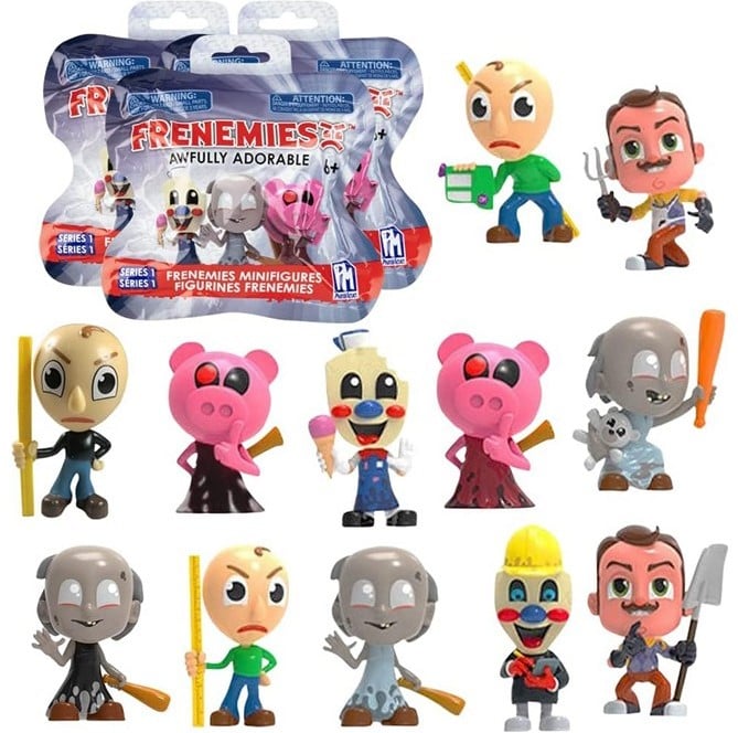 Frenemies Mini Figures in blindbag 14x16cm in display