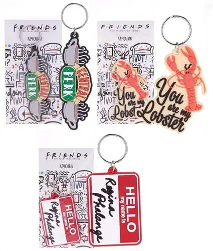 5050293390352 – Colis de 48 pcs : Friends (Central Perk) Porte-clés 2D PVC assortis 9 cm