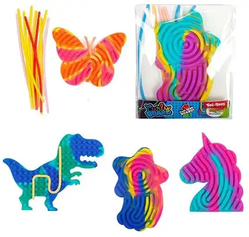 8714627027235 – FUN Figure Board Curly Board Mini + 10 ficelles (6 modèles assortis, 10 x 12 cm, colis de 24 pcs) dispo Simcha.fr