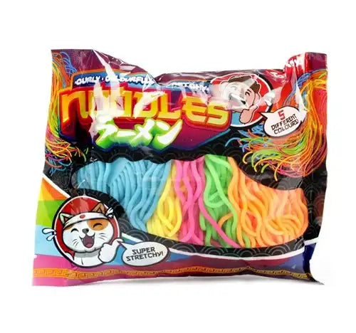 8714627011180 – FUN Noodles Ricci Colorati Super Elastici (confezione da 5) – Confezione da 12 