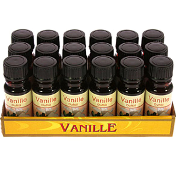 huile parfumée à la vanille bouteille en verre de