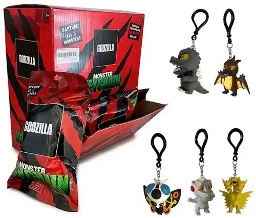 5056474208027 – Lot de 12 pcs Godzilla Monster Bagclip en blindbag 15x22 cm en display – Grossiste produits dérivés