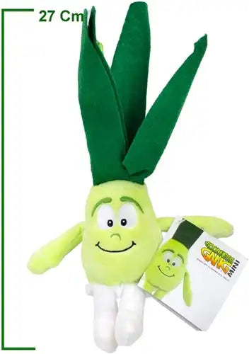 5054903717522 – Colis de 4 Peluches Goodness Gang Poireau 27 cm (Légume rigolo à collectionner)