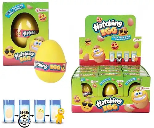 8714627351132 – Grow Egg Emoji 7,5 x 10,5 cm – Œufs magiques à éclore en eau (lot de 12)