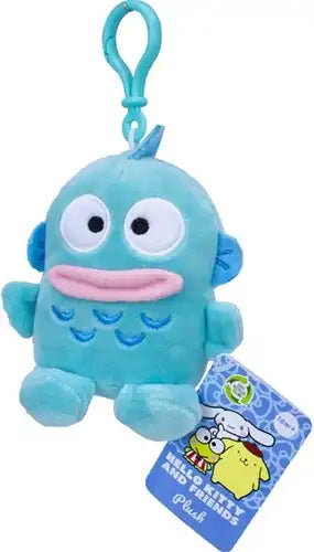 8721246998495 – Hangyodon Peluche Bagclip 12 cm Sanrio officielle en lot de 6 – porte-clés kawaii pour cadeau et revente