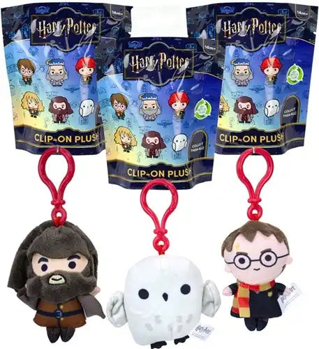 8721246998891 – Harry Potter Blindbag Clip-on Plush peluches surprises assorties 12x14cm (colis 12 pièces)