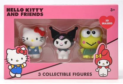 8721077565682	Hello Kitty 3D Erasers 3-Pack 11x17cm