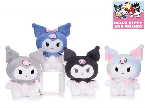 5038104032776	lot de 4 pcs : Hello Kitty Peluche Kuromi 4 assortis S3 24cm