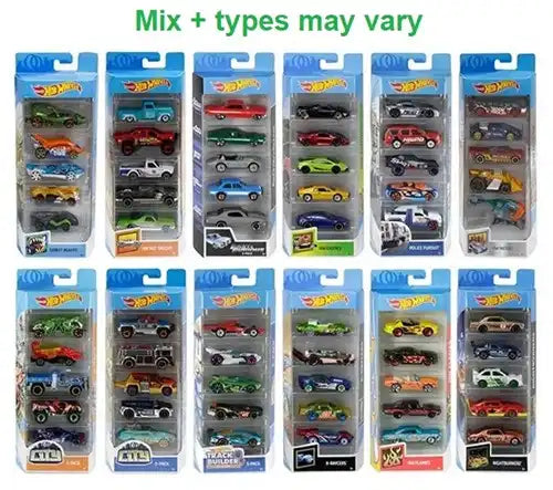 074299018060 – Hot Wheels Die-Cast véhicules 5-Pack assortis 11×27 cm – Colis de 4 pièces