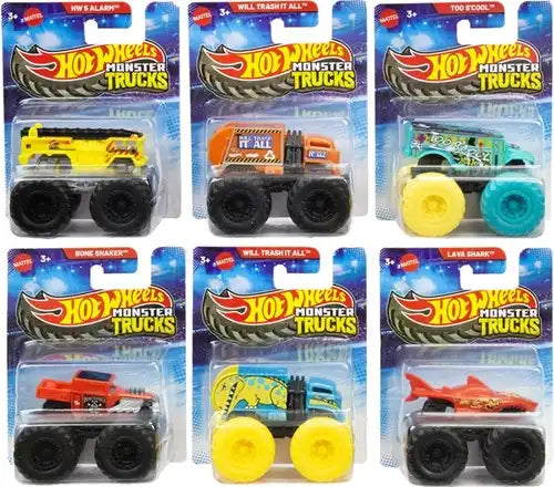 194735085262 – colis de 36 pcs : Hot Wheels Monster Trucks 1:70 assortis – Grossiste – Mattel / Hot Wheels