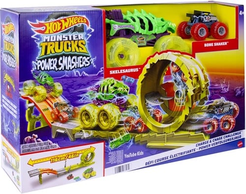 Hot Wheels Monster Trucks – Power Smashers Charge & Chase | 194735237470