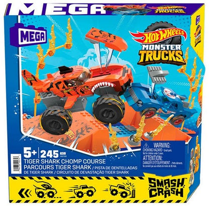 194735102747	Hot Wheels Monster Trucks Tiger Shark Chomp Course 26x26cm