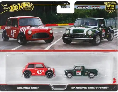 1 pièce – 194735262540 – Vente en gros Hot Wheels Premium Car Culture 2-Pack Mini Cooper 1:64 Die-Cast