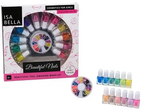 8711866276363 – Coffret maquillage Isabella set de vernis à ongles 12 pièces 21×21 cm