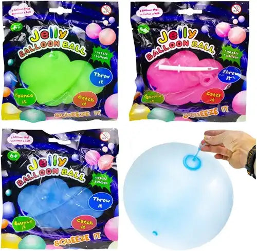 4968583098998 – Colis de 12 pcs : Jelly Balloon Ball 14x16 cm – Grossiste jouet sensoriel